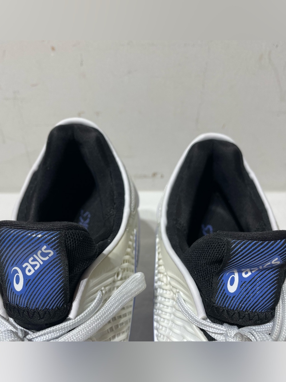 ASICS Gel Resolution 9 Tennis Shoes Mens 11.5 White Blue 1041A370 FlyteFoam - Picture 6 of 16
